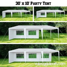 Sunrise 10' x 30' Wedding Party Tent Gazebo BBQ Pavilion Canopy W/4 Sidewalls 567390179